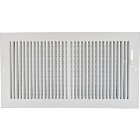 Ameriflow 12 In. x 6 In. White Wall Register 367W12X6